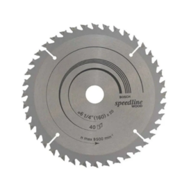 Disco Speedline Wood 160 X 20mm 40T - BOSCH-2608640992