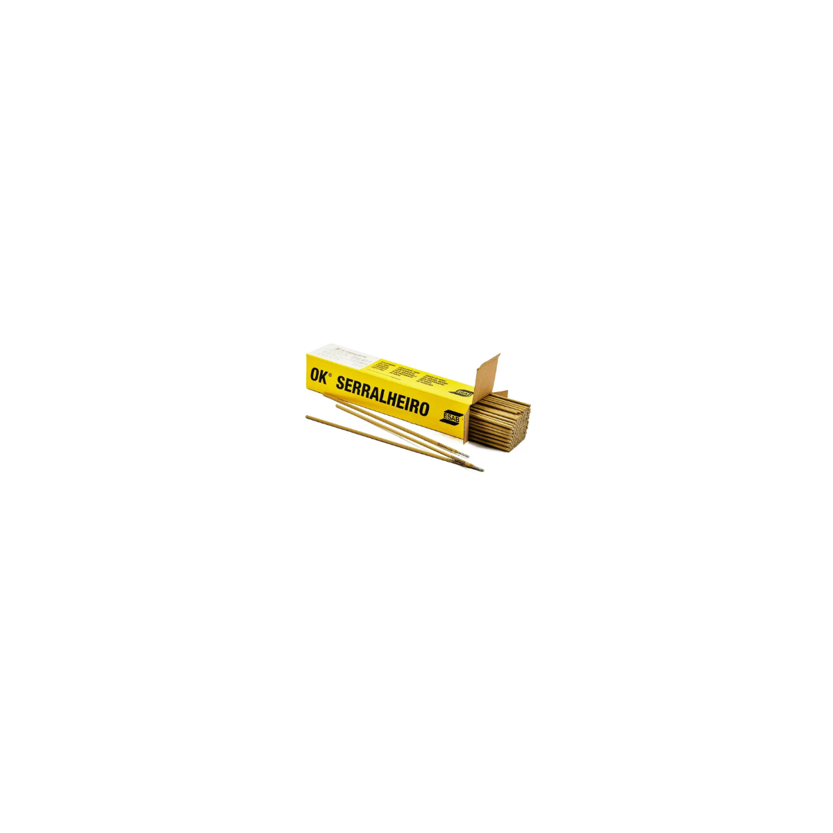 Eletrodo de Solda OK 6013 2,50mm x 350mm Caixa com 2,5KG Serralheiro ESAB-301673