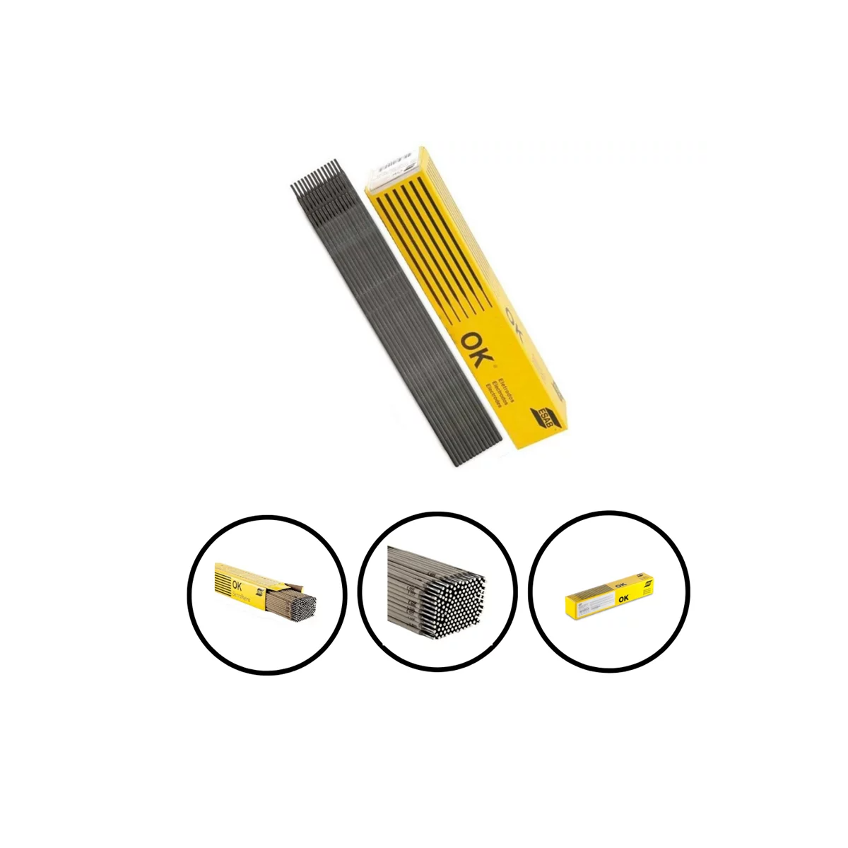 Eletrodo OK 61.30 1,60mm X 300mm Caixa Com 2KG - ESAB-302013