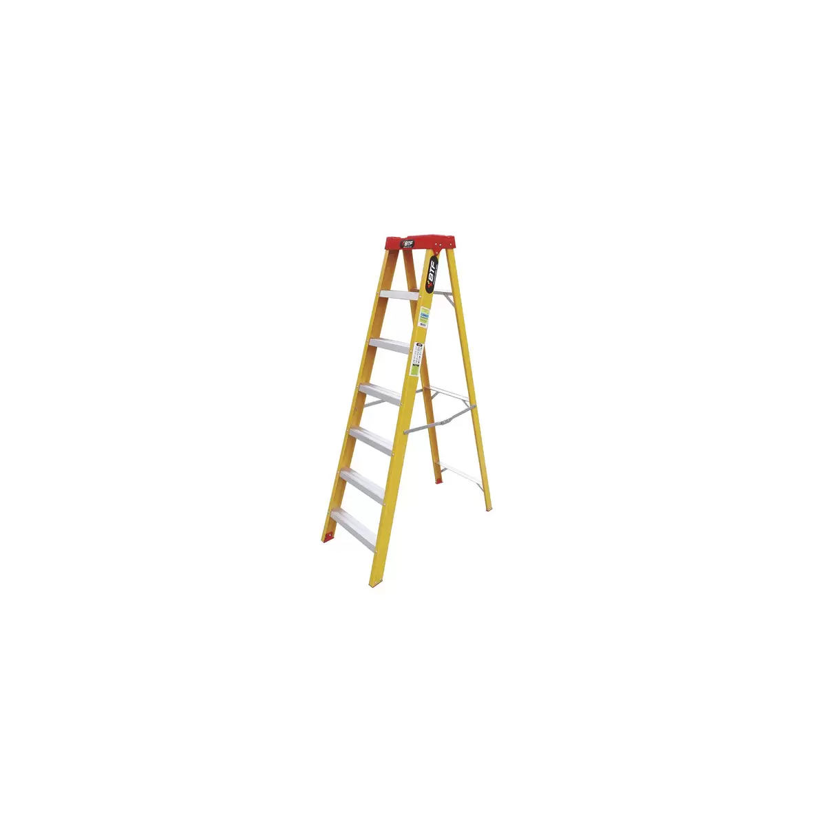 Escada De Fibra Tesoura Prática 6 Degraus - BOTAFOGO - EFP9901