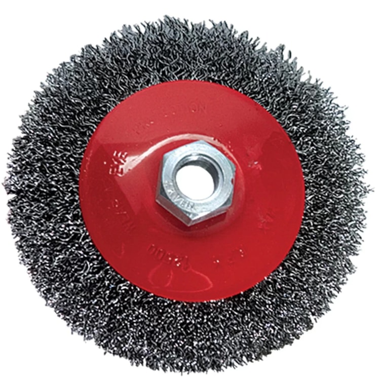 Escova Aço Cônica 5'' Haste 6mm Rosca M14 - MTX-746169