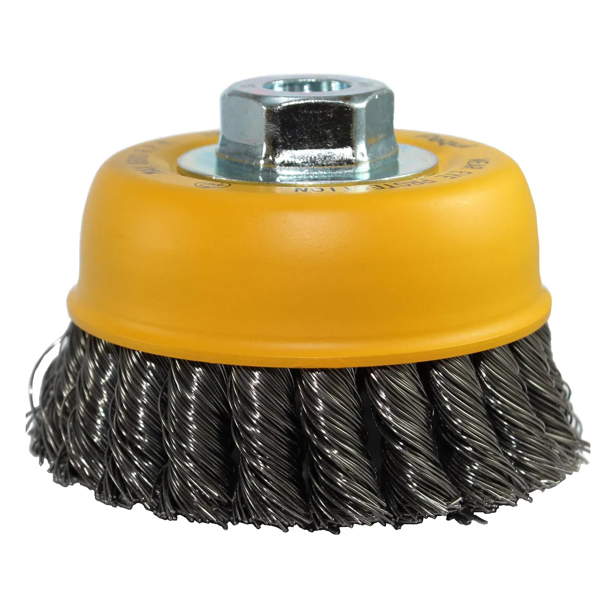 Escova Copo Trançado 4" Rosca M14 Aço Temperado 0,50mm Máx 8.500 RPM PEQUI-6819