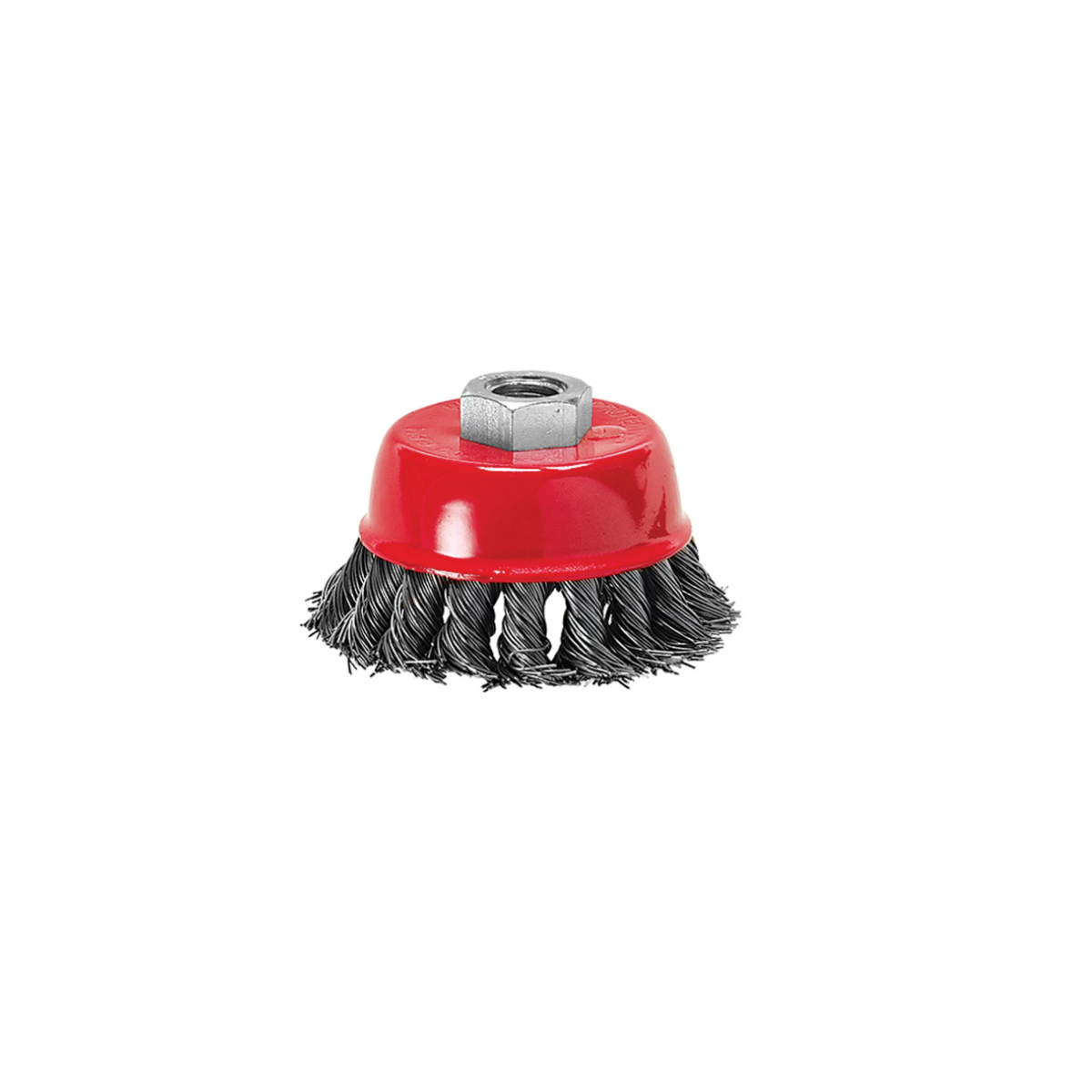 Escova de Aço tipo Copo Torcida 150mm 6'' Rosca M14 - MTX-746299