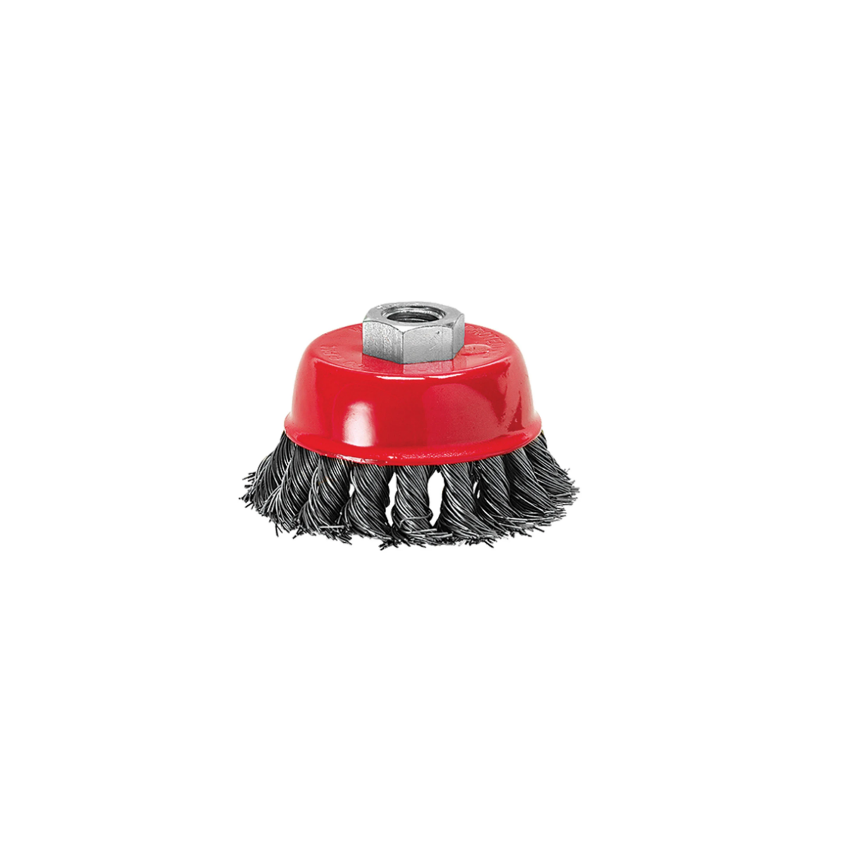 Escova de Aço tipo Copo Torcida 4'' Rosca M14 - MTX-746289