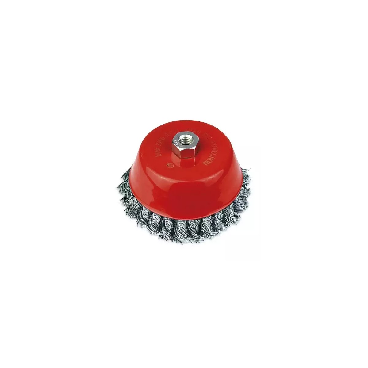 Escova de Aço tipo Copo Torcida Trançada 2.1/2"  Rosca M14 MTX-746209