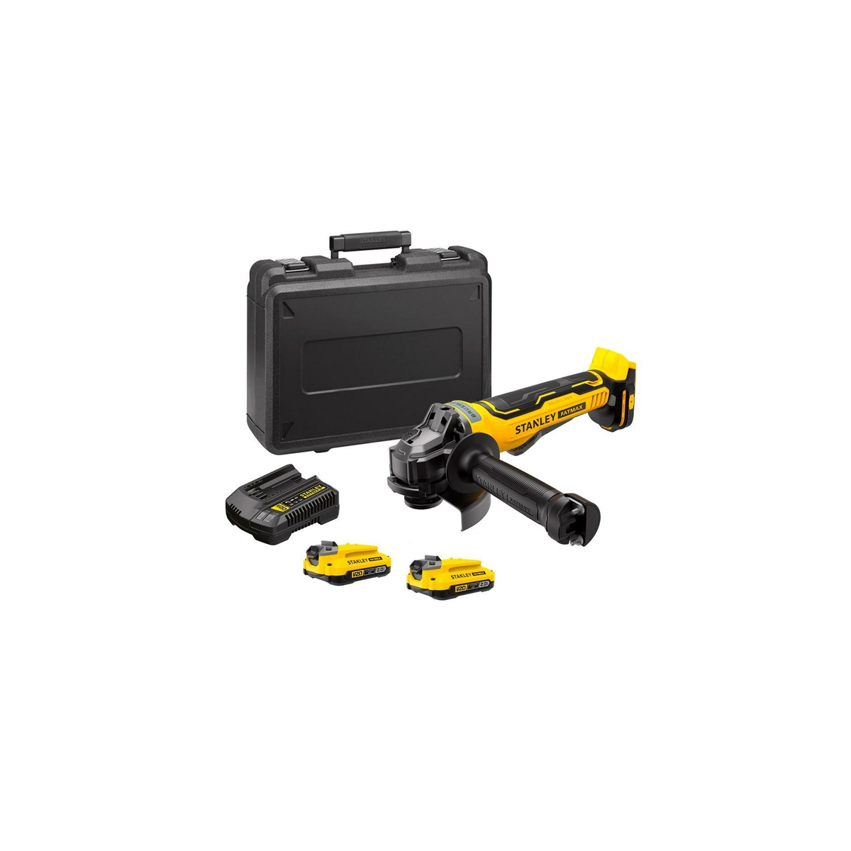 Esmerilhadeira Angular 4.1/2" 115MM 20V Com Maleta e 2 Baterias - STANLEY-SBG700M2K