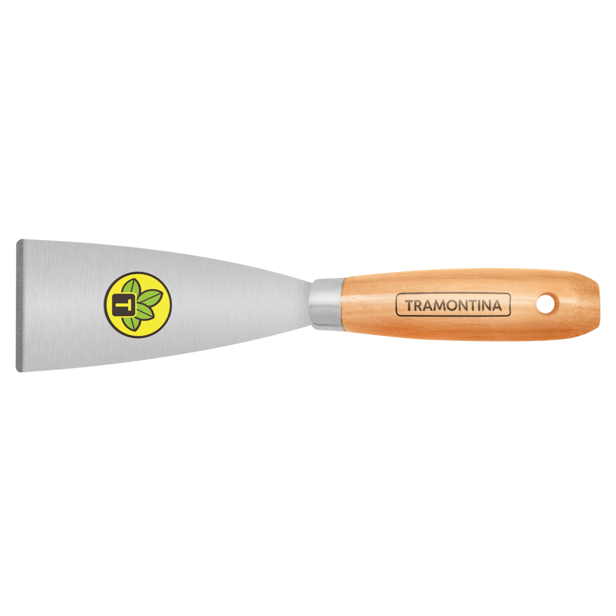 Espátula Rígida 6 cm Em Aço Carbono Com Cabo De Madeira - TRAMONTINA - 77394065