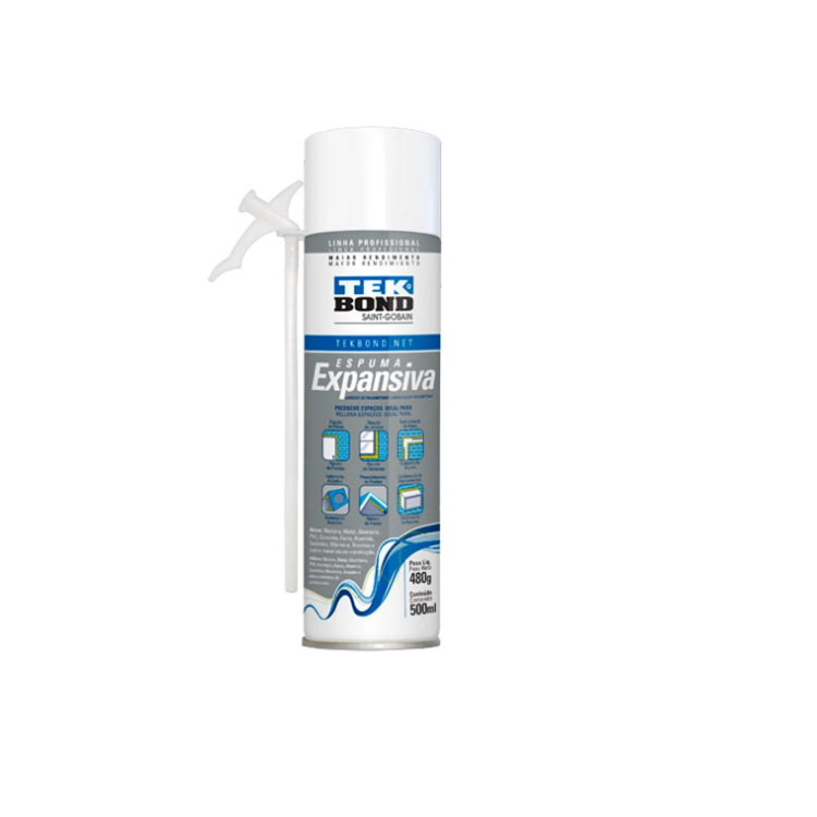 Espuma Expansiva de Pu uso Profissional 480g/500ml - TEKBOND-21101006100