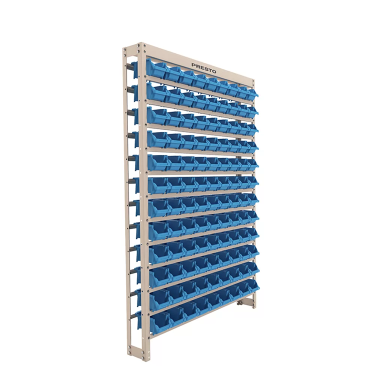 Estante Modulada Com 108 Gavetas N3 Azul - PRESTO-3084917827