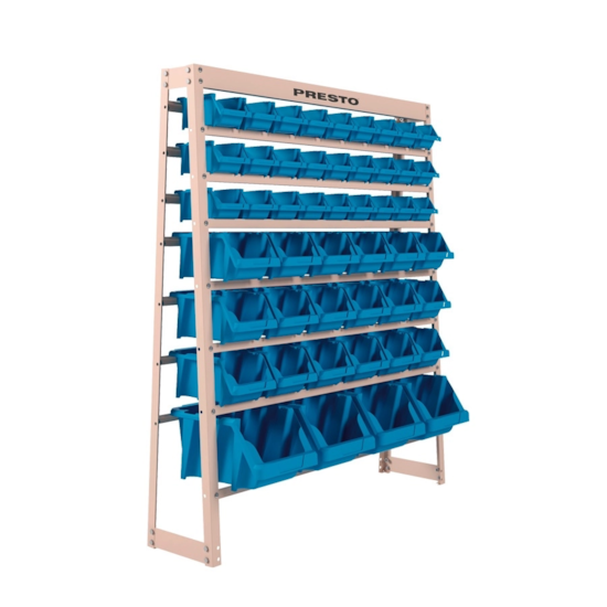 Estante Modulada Com 49 Gavetas N 3,5 E 7 Azul - PRESTO-93016
