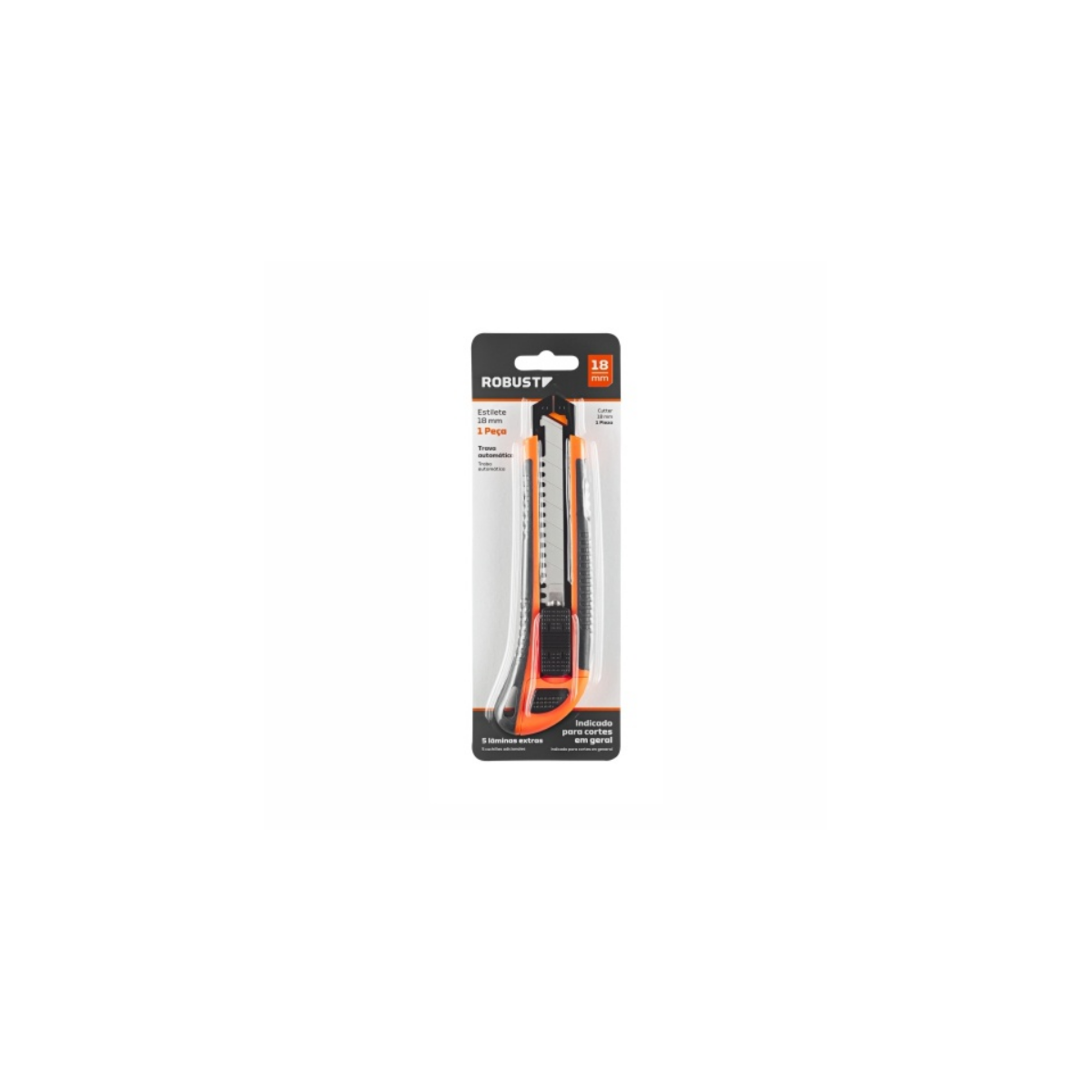 Estilete com Laminas 18 mm - ROBUST-S93201018