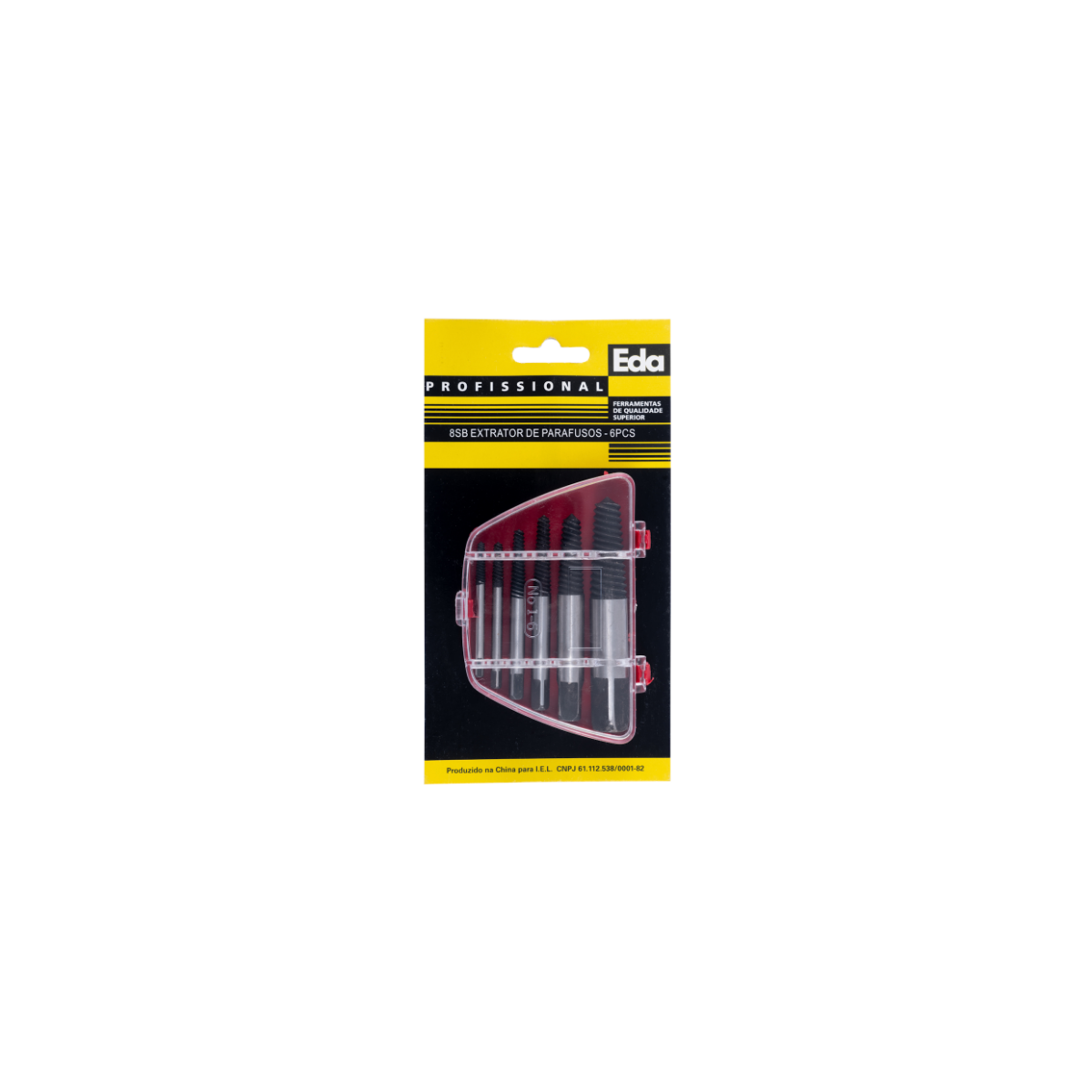 Extratores de Parafusos com 6 Peças 3 a 25 mm - EDA-8SB