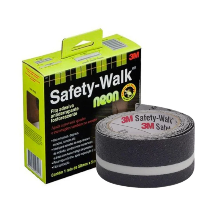 Fita Antiderrapante Safety Fosfore 50mm x 5m - 3M-H0002224485
