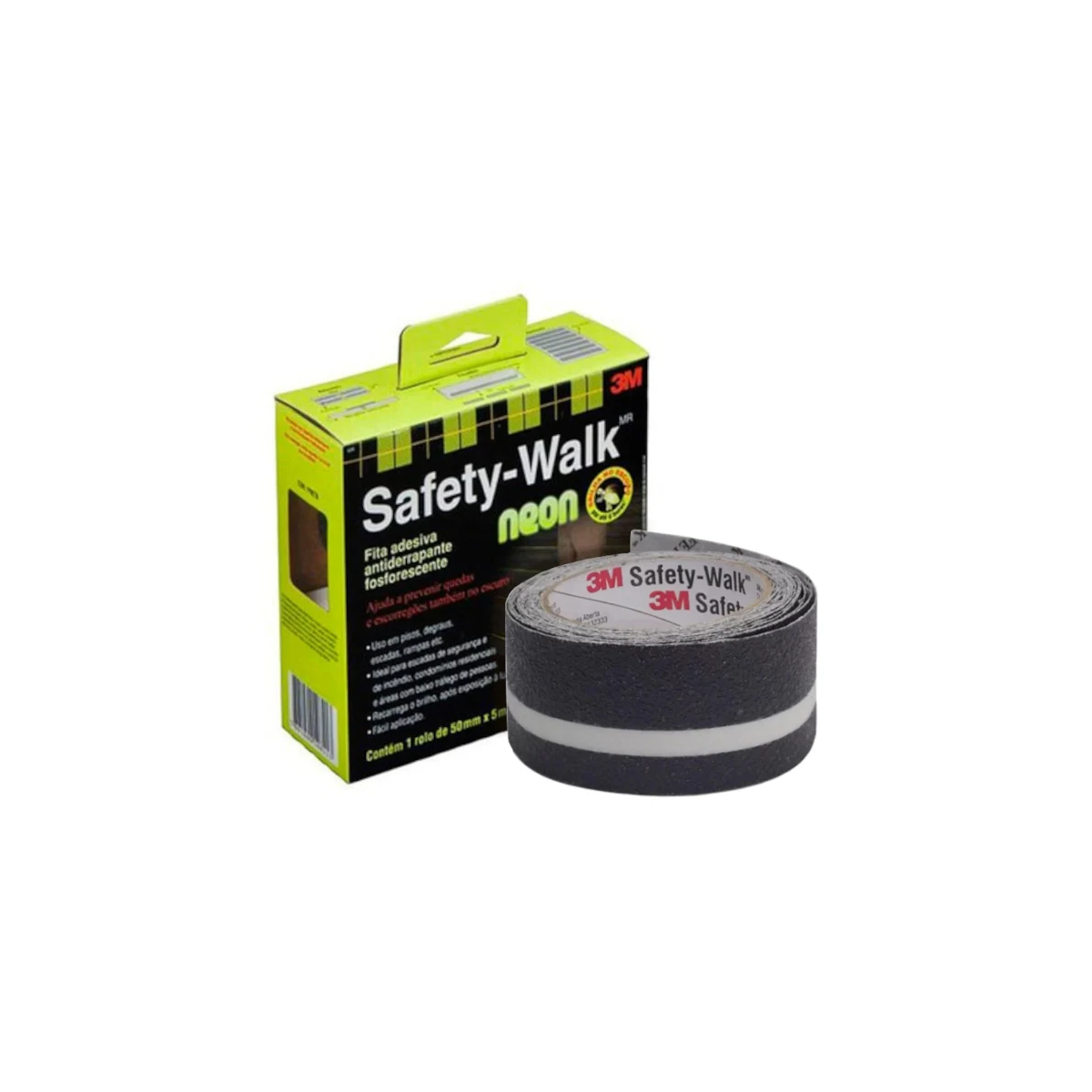 Fita Antiderrapante Safety Fosfore 50mm x 5m - 3M-H0002224485