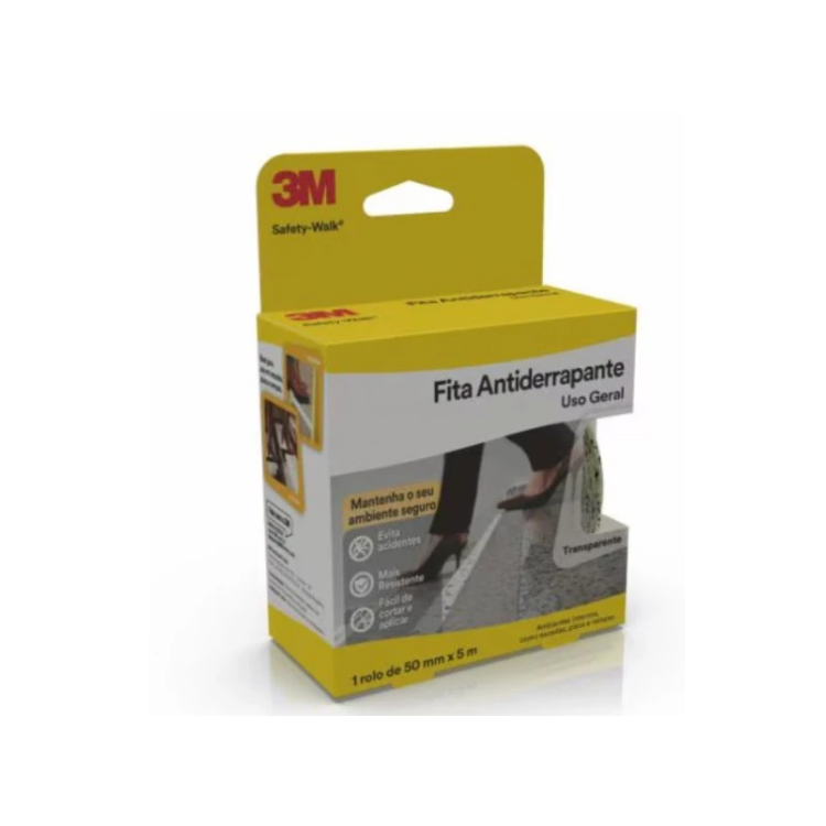 Fita Antiderrapante Safety Transparente 50mm x 5m - 3M-H0001912460