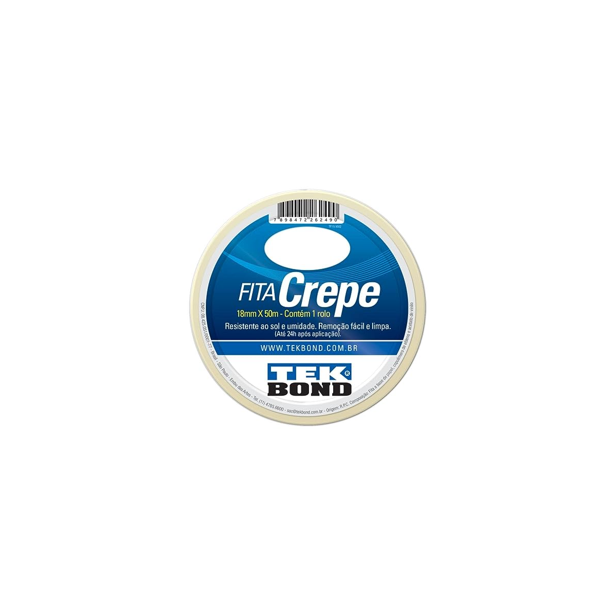 Fita Crepe 18MM X 50M - TEKBOND-21111018500