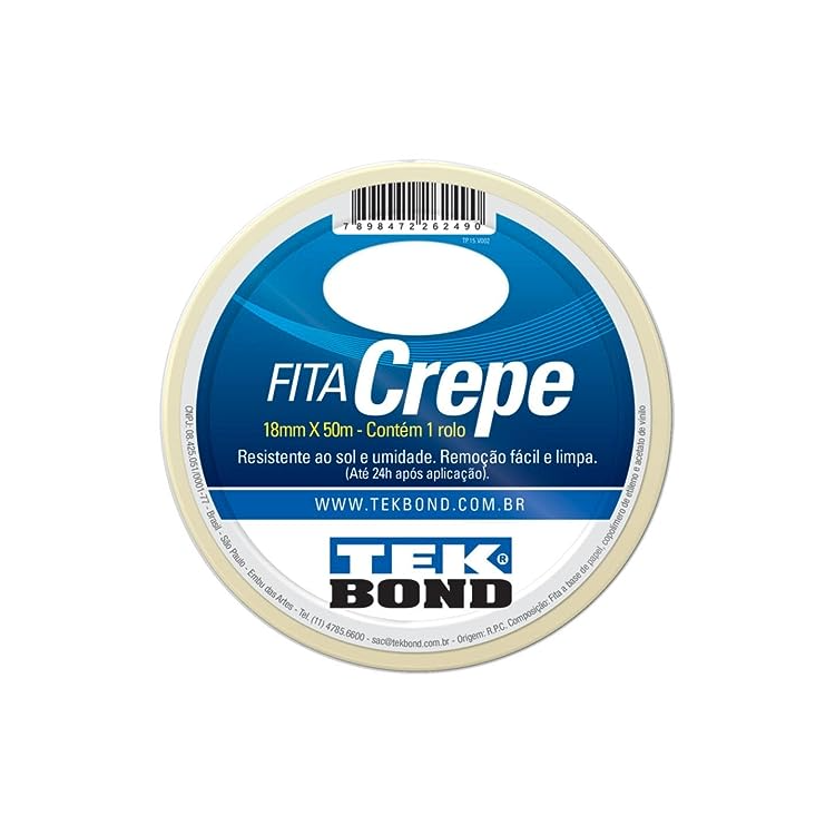 Fita Crepe 18MM X 50M - TEKBOND-21111018500