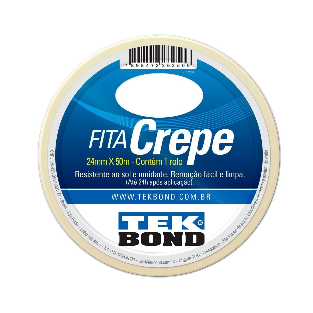 Fita Crepe 24MM X 50M - TEKBOND-11111024500