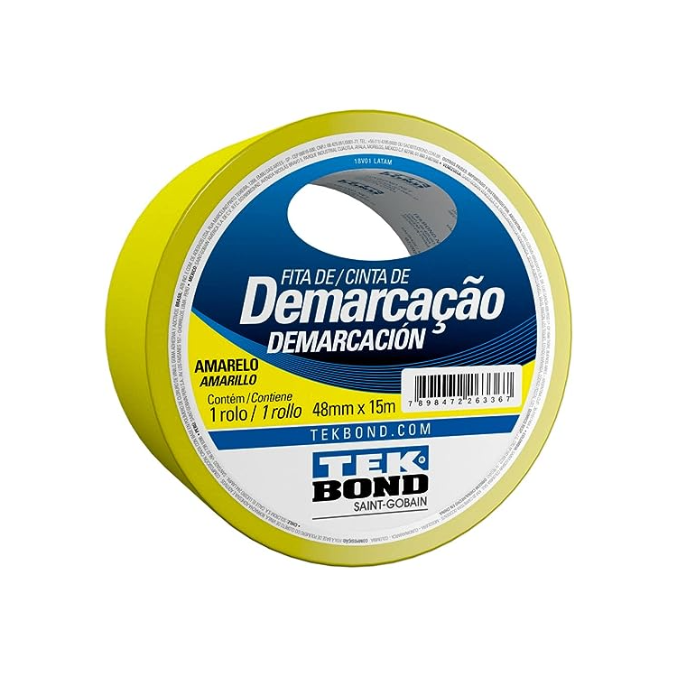 Fita De Demarcação Amarela 48MM X 15M - TEKBOND-21241048200