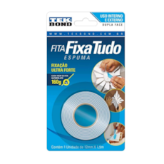 Fita dupla face espuma 12mm x 1,5m -TEKBOND-21151012102