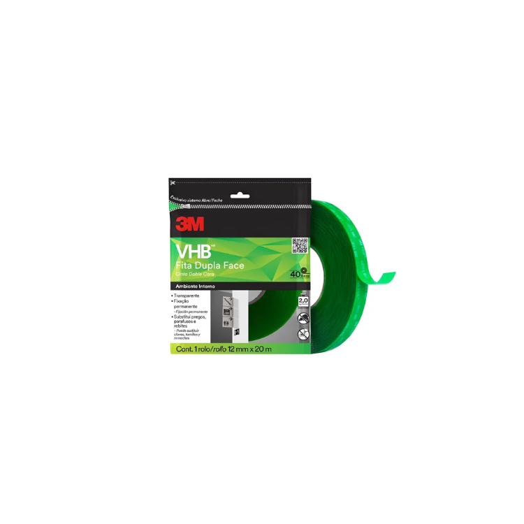 Fita Dupla Face VHB 4910 12mm x 20m - 3M-H0002317883