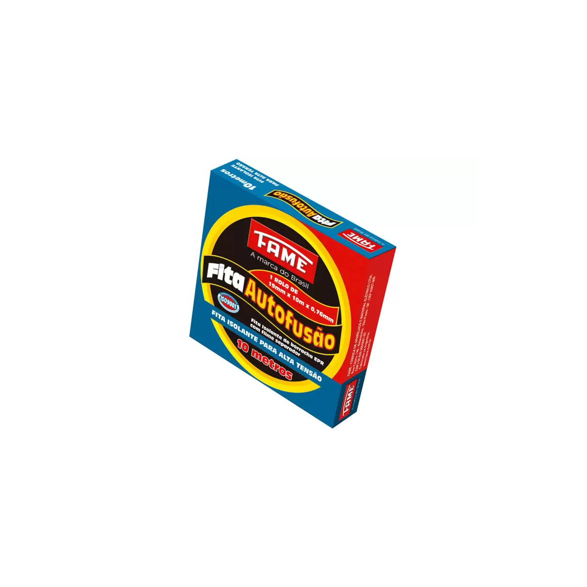 Fita Isolante Auto Fusão de 19mm x 10m x 0,76mm - FAME-1964