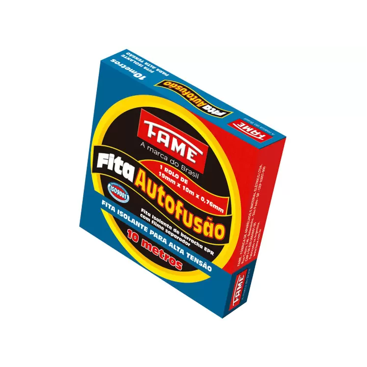 Fita Isolante Auto Fusão de 19mm x 10m x 0,76mm - FAME-1964