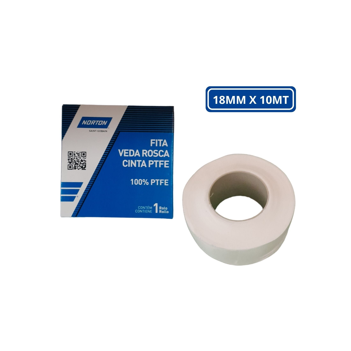 Fita Veda Rosca Pro 18mm x 10m -NORTON-66261102627