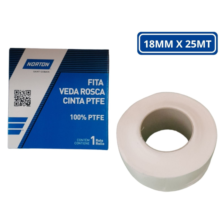 Fita Veda Rosca Pro 18mm X 25m -NORTON-66261102628
