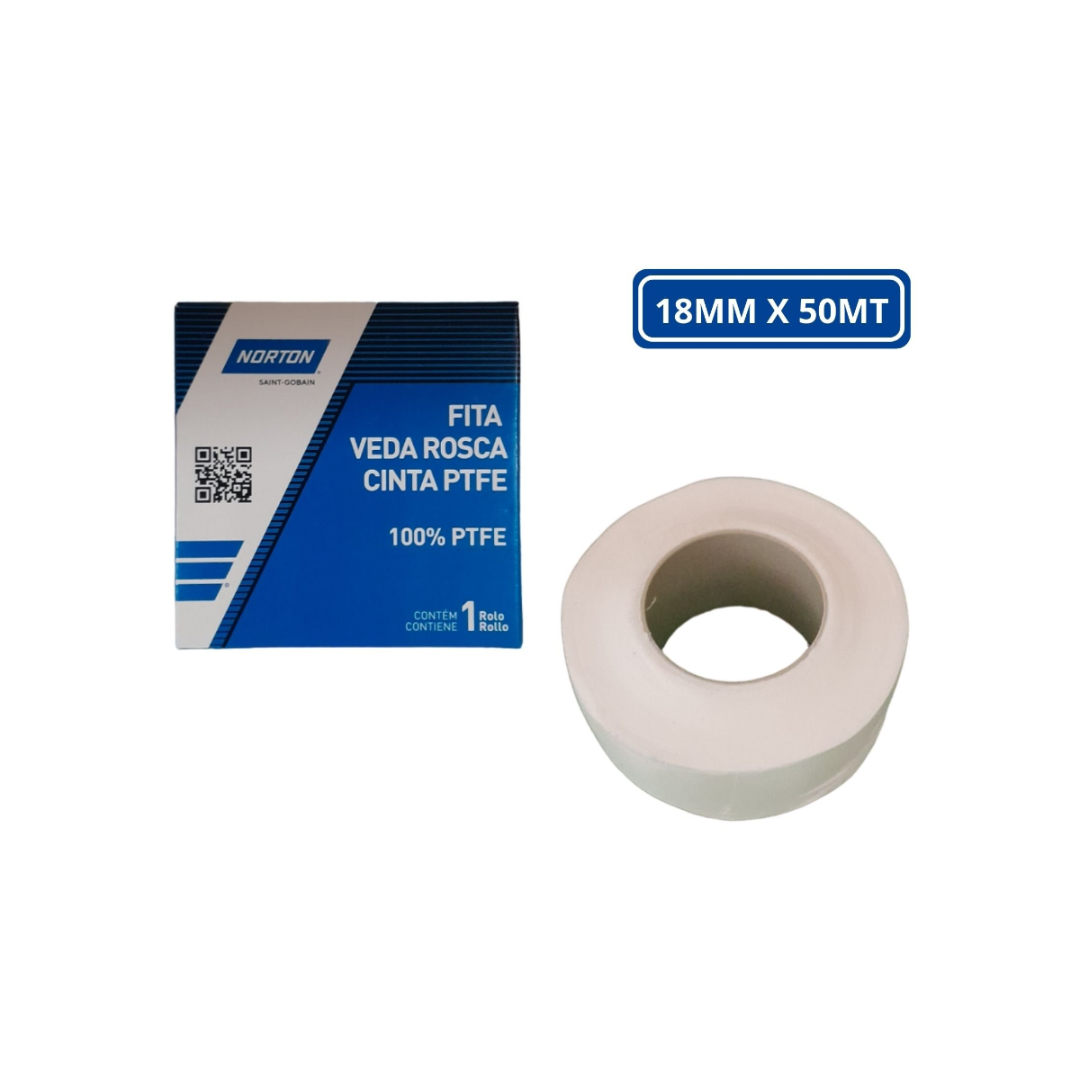 Fita Veda Rosca Pro 18mm X 50m -NORTON-66261102638