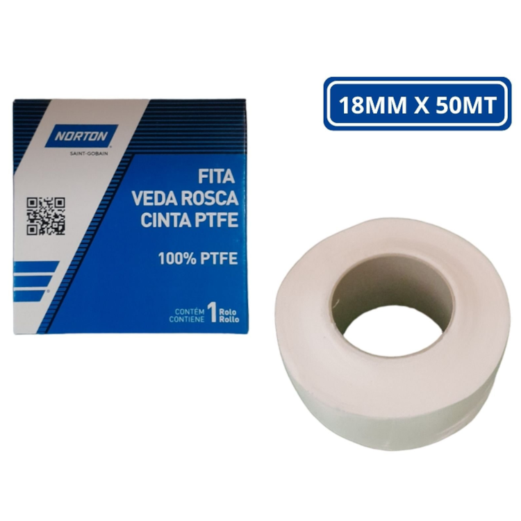 Fita Veda Rosca Pro 18mm X 50m -NORTON-66261102638