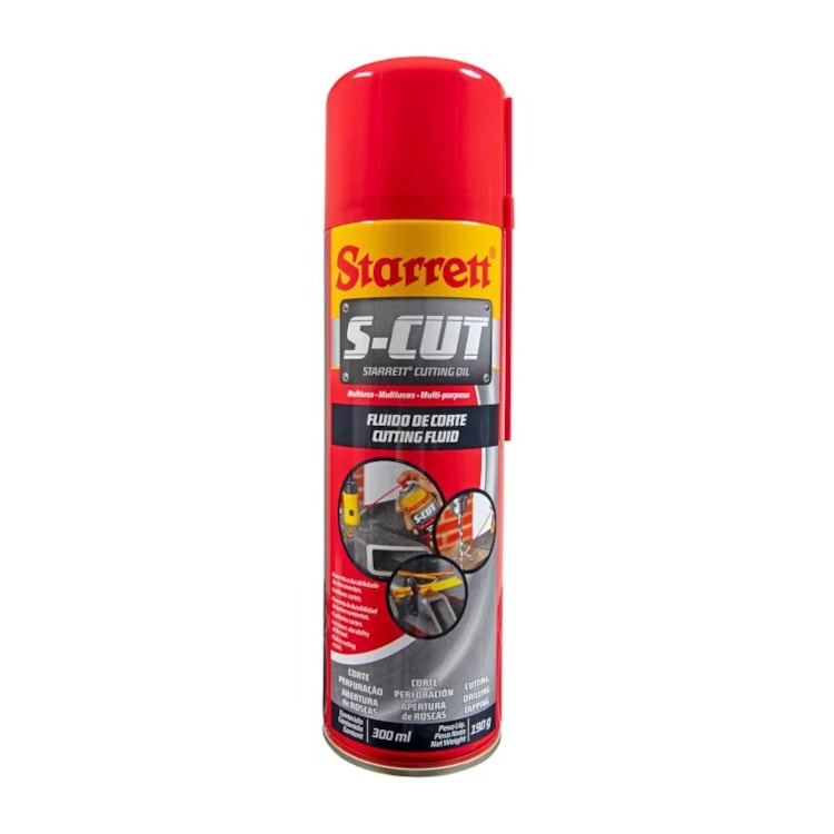 Fluido de Corte em Splay 300ML P/ Corte e Perfuração - STARRETT-S-CUT300