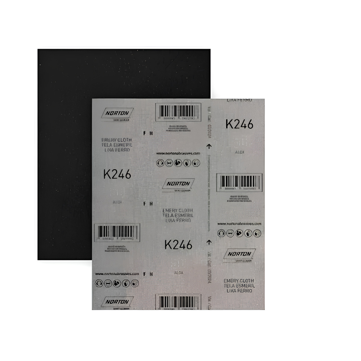 Folha de Lixa K246 225x275mm Grão 80 para Metal - NORTON-66261199786