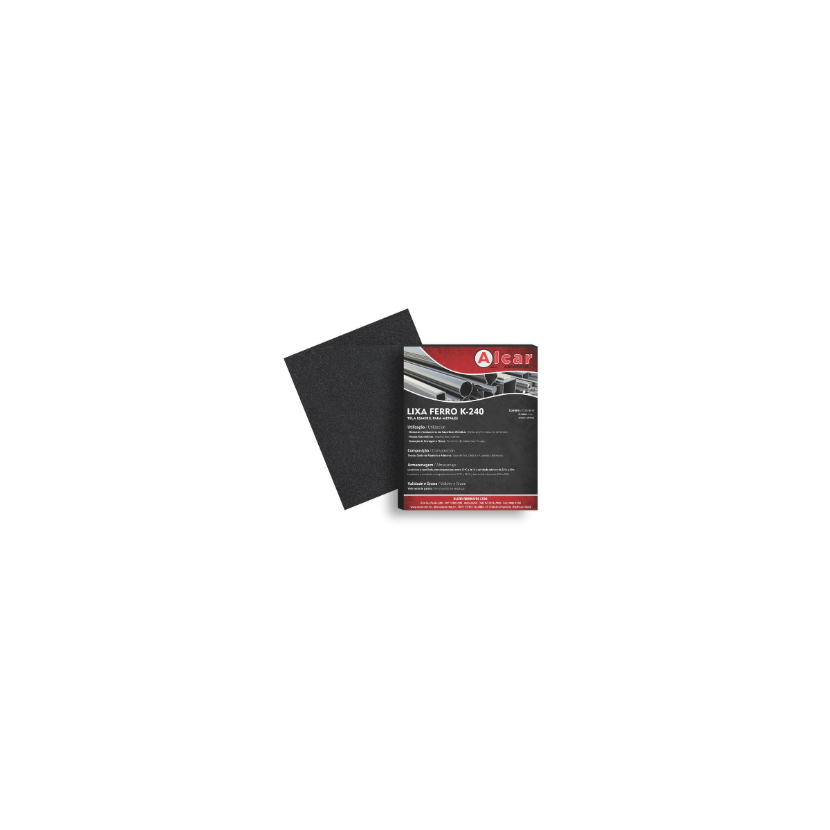 Folha de Lixa para Ferro 225x275mm Grão 36 K-240 - ALCAR-66261199783
