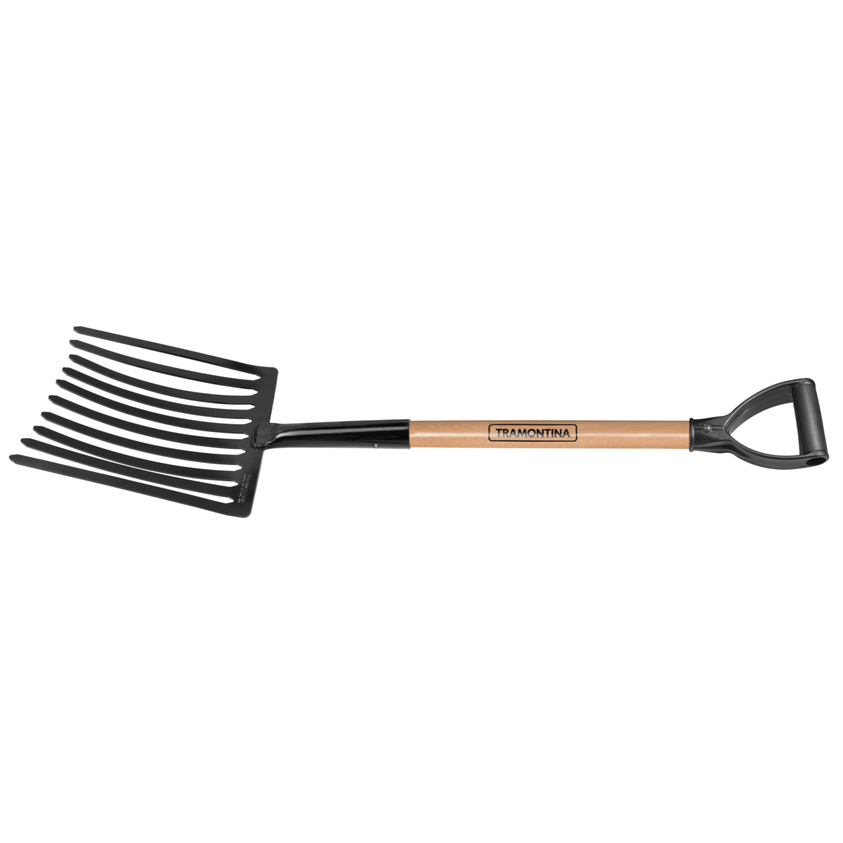 Forcado P/Cascalho 10 Dentes C/Cabo 71cm - TRAMONTINA - 77128504