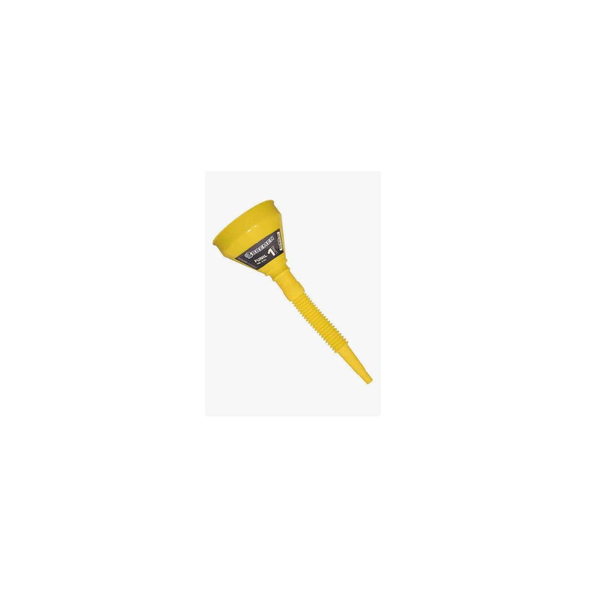 Funil de Polietileno Amarelo com Extensão Flexível 135mm BREMEN-2101