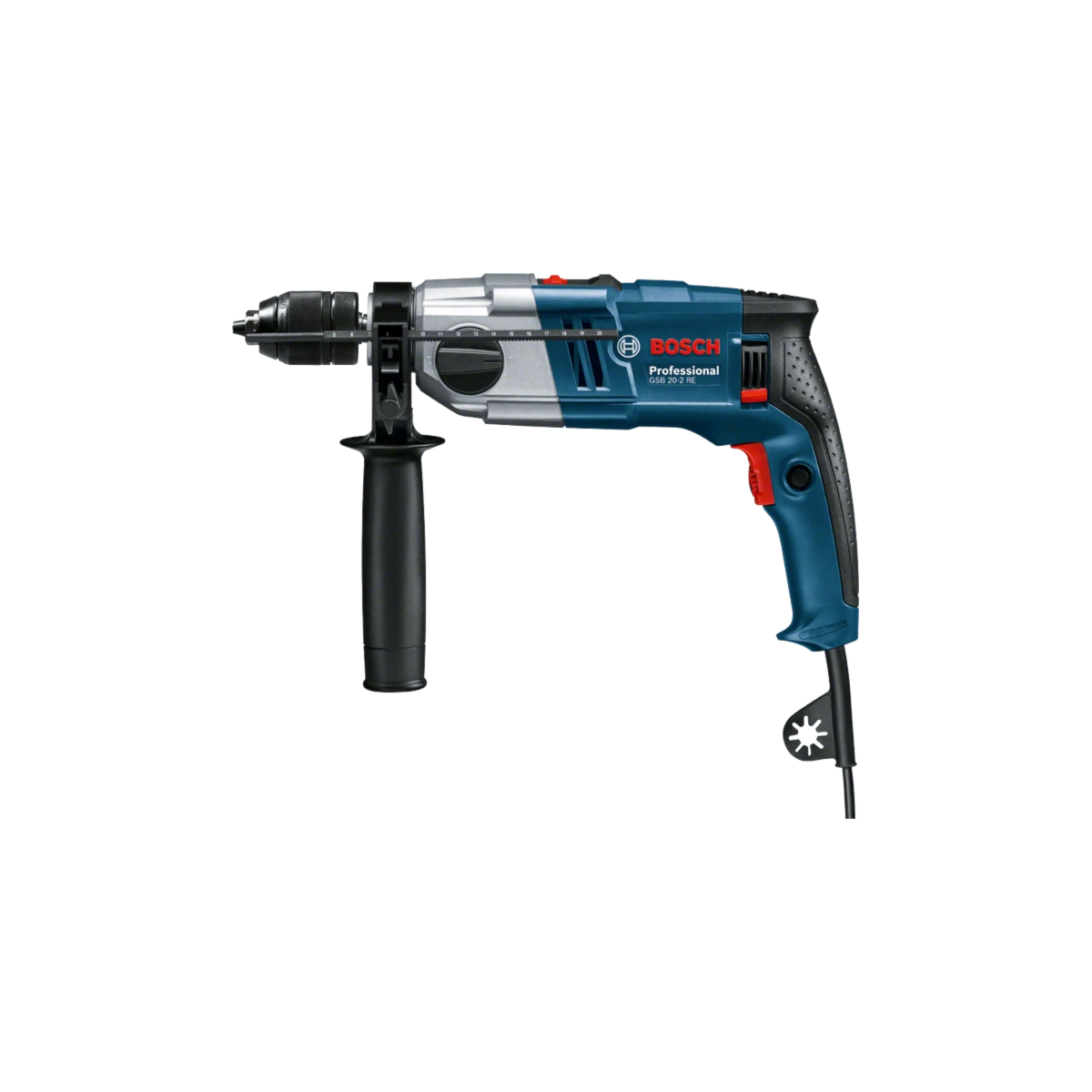 Furadeira de Impacto Alto Desempenho 1/2 Pol. 800W com Maleta - BOSCH-GSB-20-2RE