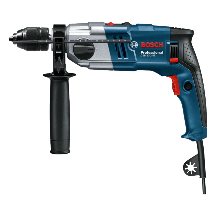Furadeira de Impacto Alto Desempenho 1/2 Pol. 800W com Maleta - BOSCH-GSB-20-2RE