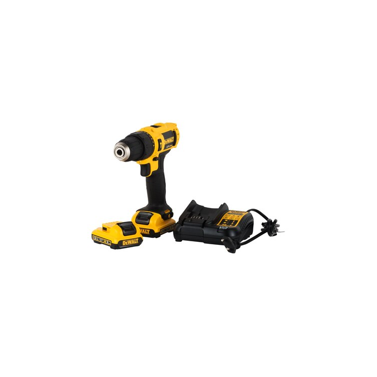 Furadeira/Parafusadeira à Bateria 12V Li-Ion 3/8 Pol. com Carregador 2 Baterias - DEWALT-DCD716D2-BR