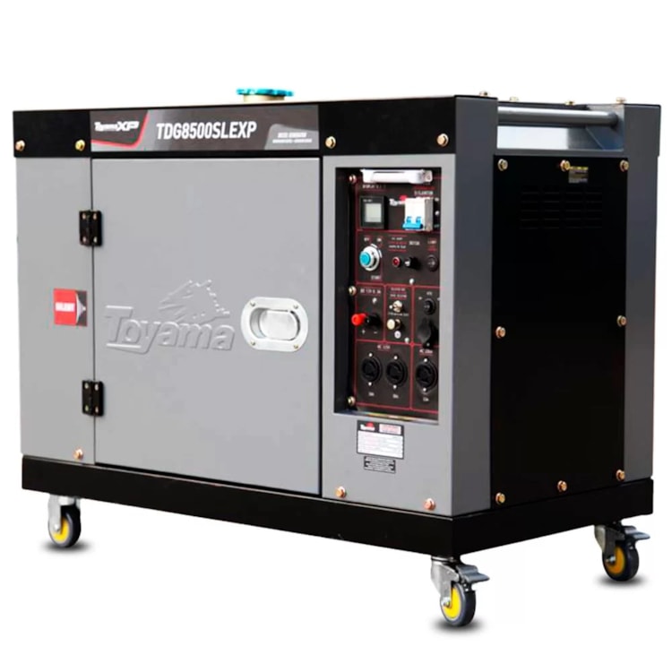 Gerador À Diesel Monofásico - TOYAMA - TDG8500SLEXP