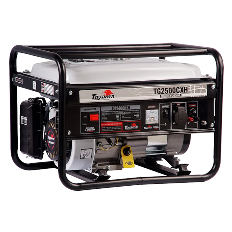Gerador a Gasolina Monofásico 2,2 kVA 4T TG2500CXH - TOYAMA-200-004