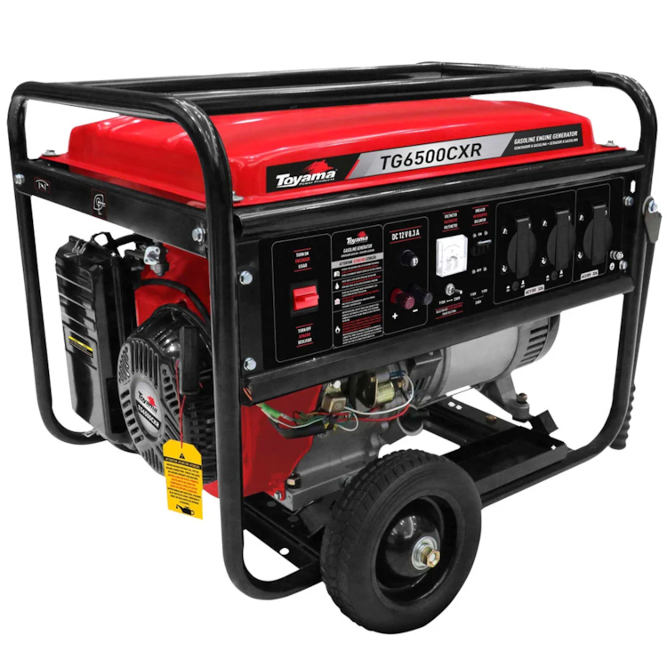 Gerador a Gasolina Monofásico 6,5 kVA Partida Manual TG6500CXR - TOYAMA-201-026