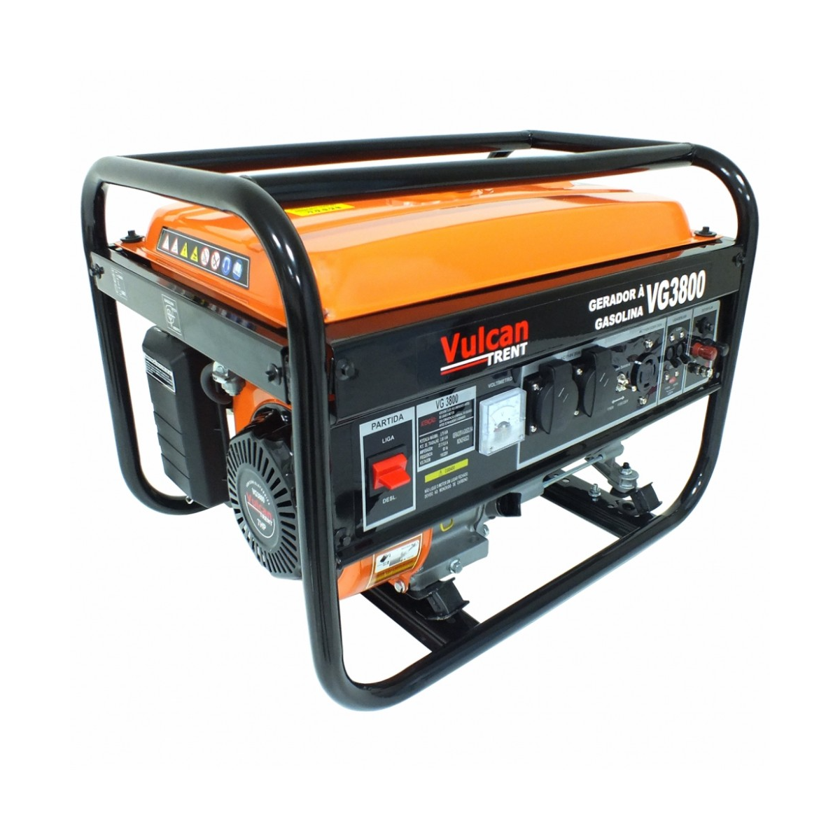 Gerador à Gasolina VG3800 4T 208CC 7HP 3,00kva Bivolt com Partida Manual - VULCAN-56518