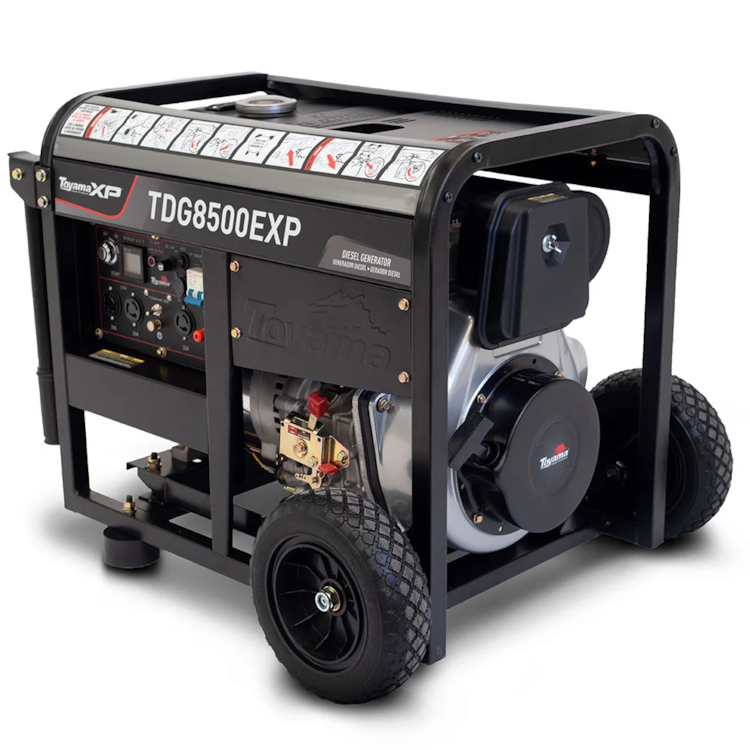 Gerador de Energia a Diesel Aberto TDG8500EXP 4T 498CC 7,0 Kva Bivolt Monofásico - TOYAMA-251-054
