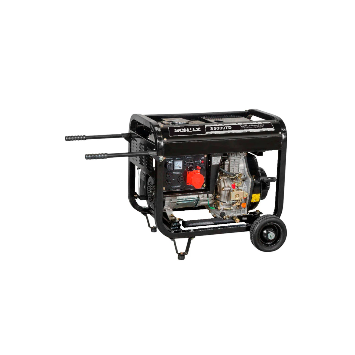 Gerador de Energia a Diesel com Corrente Alternada 4,6Kva 418 CC 380V Trifásico com Partida Elétrica S5000TD - SCHULZ-9190213-0