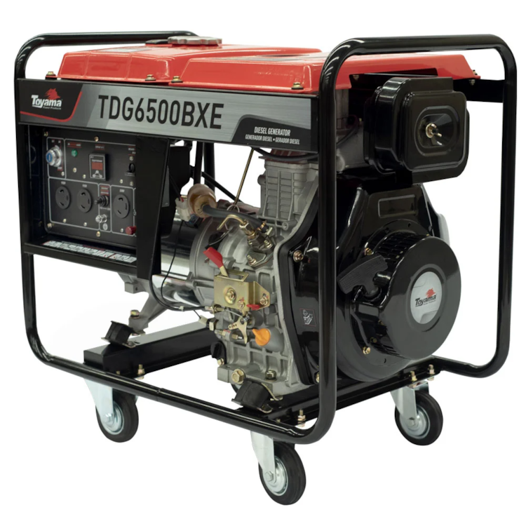 Gerador de Energia a Diesel Monofásico TDG6500BXE 5.5kVA com Partida Elétrica - TOYAMA-251-045