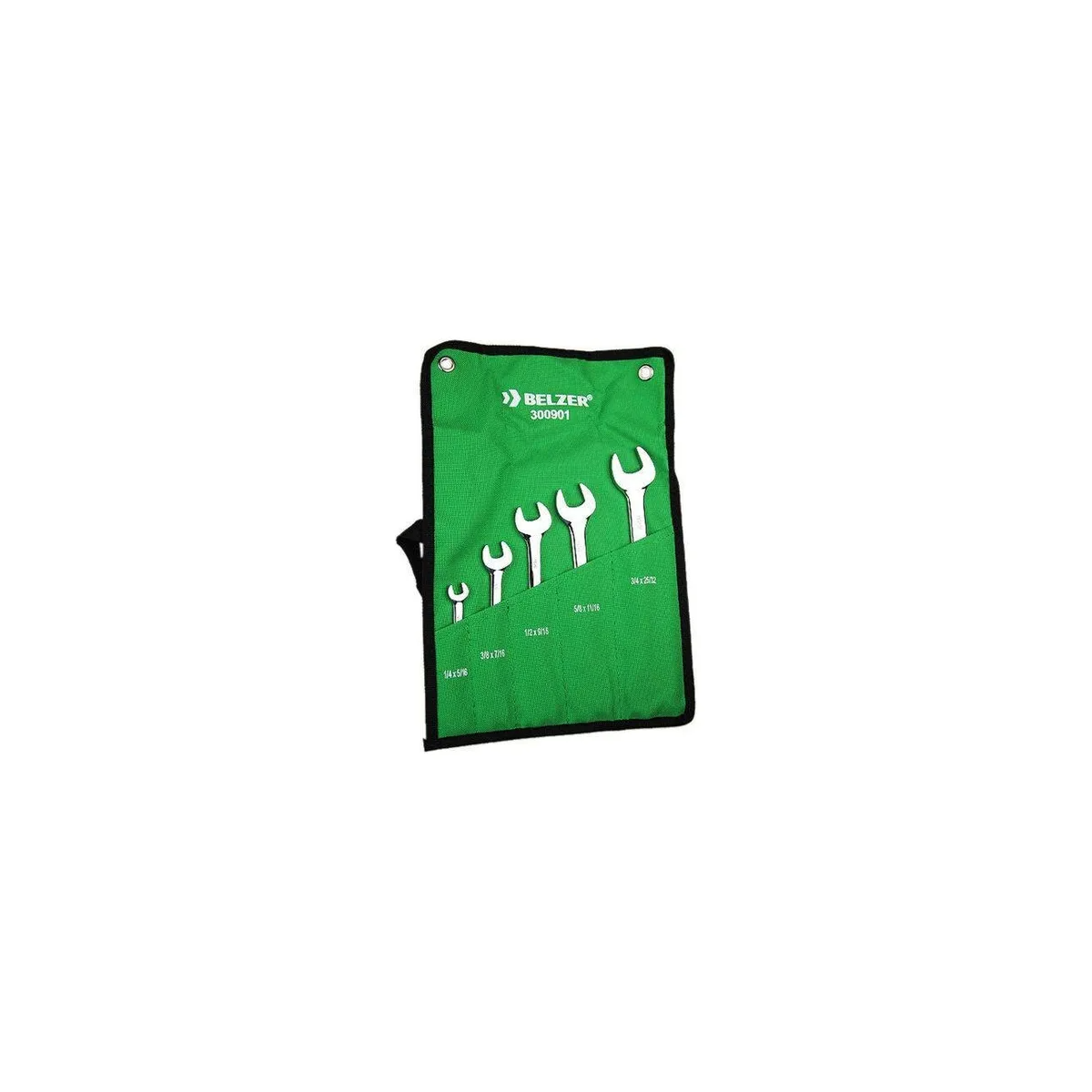Jogo Chave Fixa 1/4" A 3/4 Com 5 Peças - BELZER-300901B