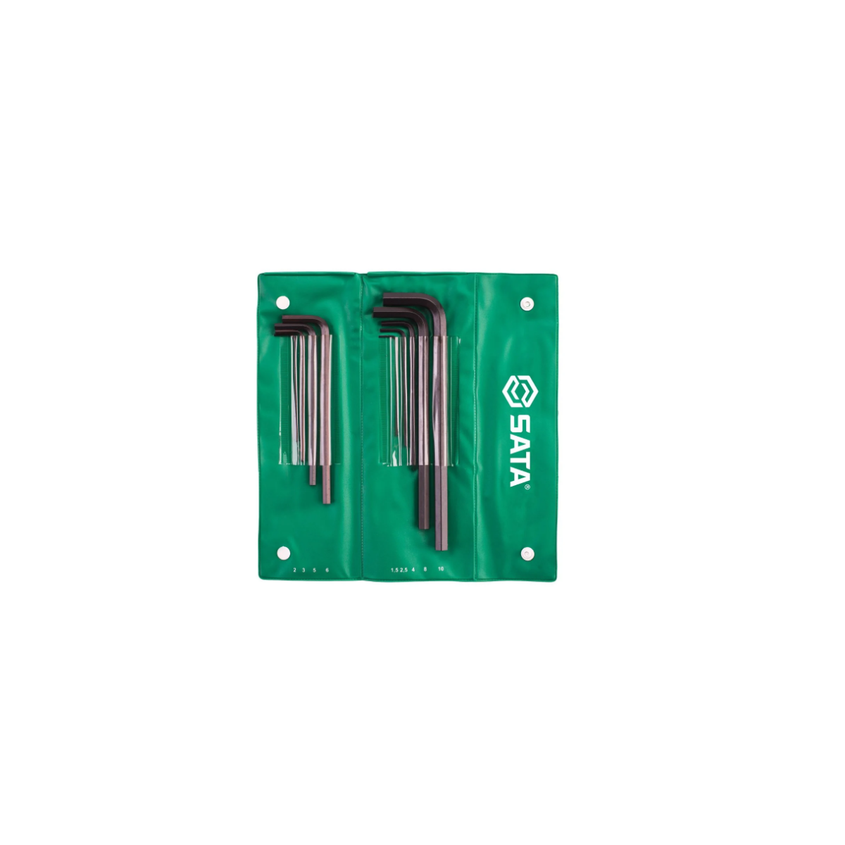 Jogo Chave Hexagonal Curta 1,5 x 10mm 11PC - SATA-ST09128L