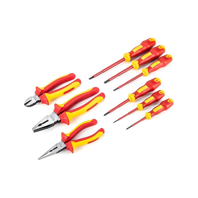 Jogo Chave Reta e Alicates VDE 9PC - SATA-ST09262U