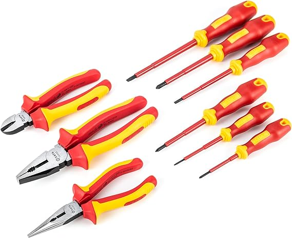 Jogo Chave Reta e Alicates VDE 9PC - SATA-ST09262U